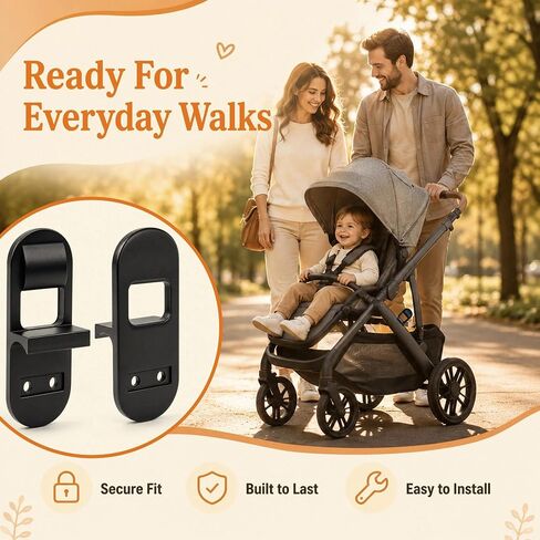 2 Pack Stroller Replacement Latch, Black Latch Repair Kit for Broken or Missing Fold Locks, Replacement Parts Compatible with UPPAbaby Vista V2, Plastic in Kuwait