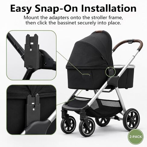 Connectors Adapter for Uppababy Compatible with Nuna | Connects V1/V2/V3 Fits for Nuna TRIV Next & for Nuna SWIV, Secure Click Lock, Durable Construction in Kuwait