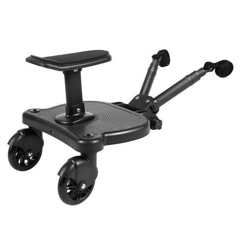 Universal Stroller Board, 2 in1 Stroller Ride Board Buggy Wheeled Board Seat Pedal Stroller Board with Detachable Seat Maximum Load Capacity 55.11lbs Buggy Board for 2-6-year-old Children in Kuwait