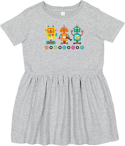 inktastic Robotics Team Robot Lover Toddler Dress in Kuwait