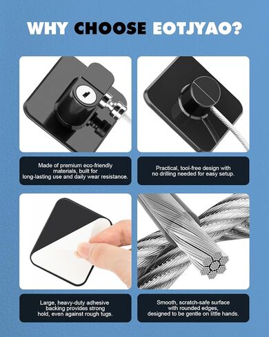 Refrigerator Lock, 2 Pack Upgraded Fridge Lock for Freezer, Cabinet, Drawer, Air Fryer, Closet, Window, Door, Premium ABS Material with Adhesive Backing, No Tools Need or Drill, Black in Kuwait