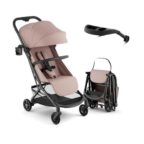 Neo Lightweight Baby Travel Stroller Airplane-Friendly | One-hand fold with near-flat recline includes snack tray UPF 50+ canopy and rain cover for newborns to toddlers up to 55 lbs in Kuwait