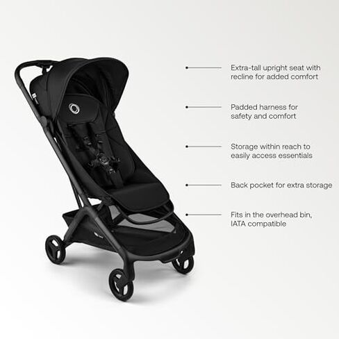 Bugaboo Butterfly 2 Travel Stroller Bundle – Ultra-Compact Stroller (Forest Green) + Transport Bag + Safety Bar – Airplane-Friendly, Lightweight & Travel-Ready in Kuwait
