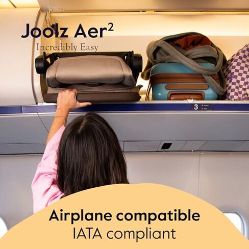 Joolz Aer2 Lightweight Travel Stroller + Cot Bundle – Newborn to Toddler, Ultra-Compact One-Hand Fold, Airplane Friendly, Lie-Flat Comfort - Sandy Taupe in Kuwait