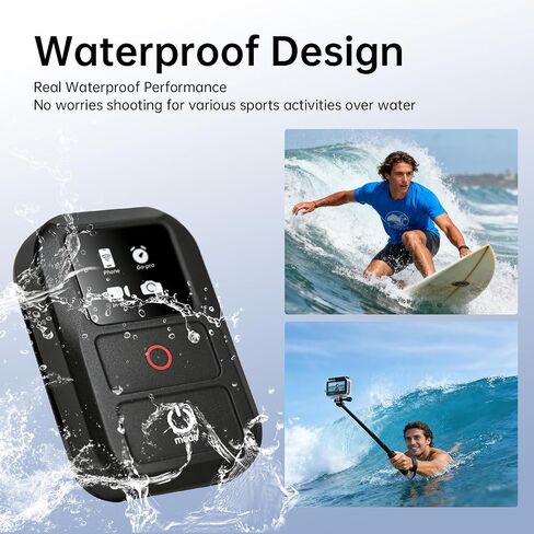 Suptig Remote Control, Waterproof Smart Remote Compatible with GoPro/DJI Action/Insta360, Phone Remote for iOS Android, Camera Remote with Color LED Display, 60M Control Range Type-C Charging in Kuwait
