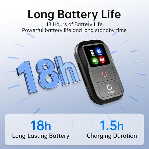 Suptig Remote Control, Waterproof Smart Remote Compatible with GoPro/DJI Action/Insta360, Phone Remote for iOS Android, Camera Remote with Color LED Display, 60M Control Range Type-C Charging in Kuwait