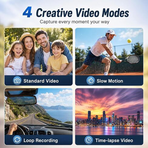 8K Video Camera Camcorder, 48MP UHD Vlogging Camera for Youtubers, with IR Night Vision, WiFi,3" Touch Screen, 18X Digital Zoom, Fill Light, Microphone, Stabilizer, Remote, 2 Batteries in Kuwait