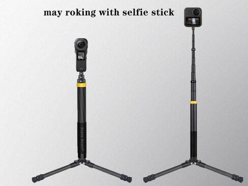 Carbon Fiber 3model Micro Desktop Mini Tripod for Insta360 Insta 360 | 3model Micro desktop Mini Tripod for insta360 insta 360 x5 x4 x3 x2 x for gopro hero 13 12 11 for dji osmo 360 in Kuwait