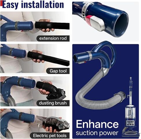 Flexible Upgraded Vacuum Hose Compatible with Shark Navigator Hose Replacement, Suitable For Models NV360 NV350 NV351 NV352 NV355 NV356 NV357 NV358 NV370 UV541 NV390 NV391 NV392 CU520 UV440 in Kuwait