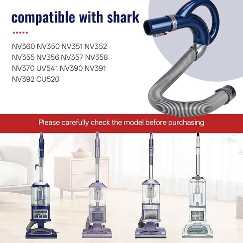 Flexible Upgraded Vacuum Hose Compatible with Shark Navigator Hose Replacement, Suitable For Models NV360 NV350 NV351 NV352 NV355 NV356 NV357 NV358 NV370 UV541 NV390 NV391 NV392 CU520 UV440 in Kuwait