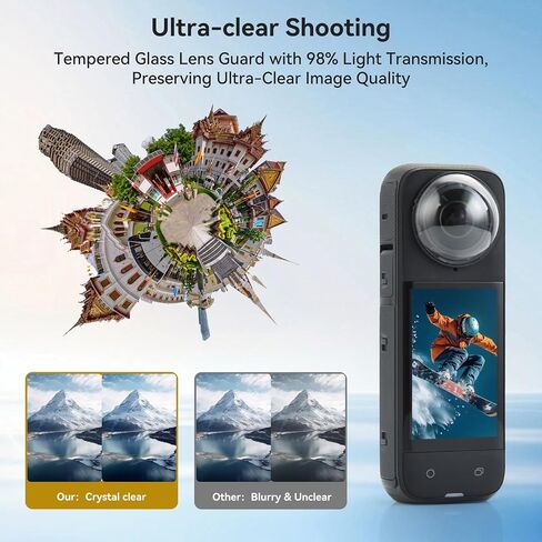 UTEBIT X4 Lens Guard | 98% High Transparency Tempered Glass, Anti-Scratch 9H Hardness Lens Protector (Not for X4 Air) in Kuwait