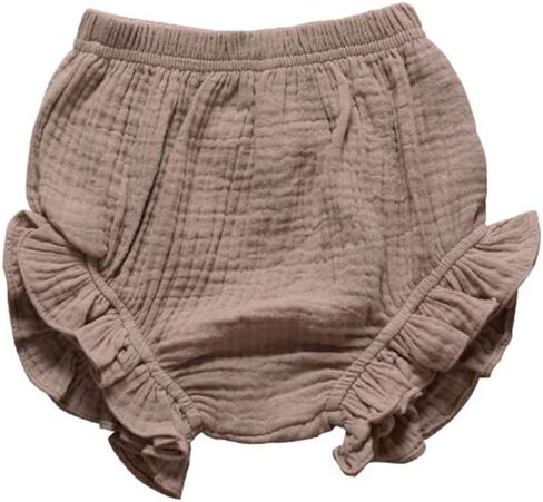 Toddler Baby Girls Kids Cotton Linen Ruffle Bloomer Shorts in Kuwait