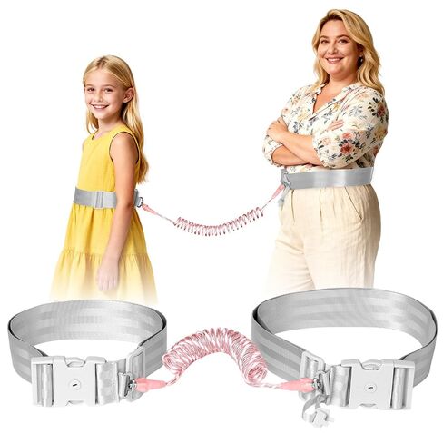 JXM Safety Waist Harness for Active Child, Hands Free Walking Leash with Lock for Autism, Secure Waist Belt for Special Needs, ADHD, Autistic Kids, Adjustable Elopement Tether with Key (Plus Size) in Kuwait
