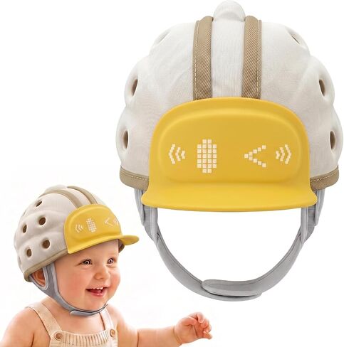 Baby Head Protector Helmet, 360° Breathable Baby Head Protector for Crawling Walking, Infant Soft Helmet, 12–36 Months Ultra-Lightweight Adjustable EVA Anti-Collision Helmet in Kuwait
