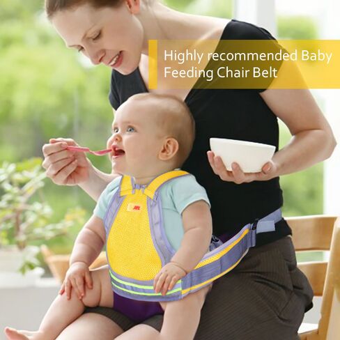 Jolik Child Motorcycle Safety Harness with 4 – in – 1 Buckle Breathable Material in Yellow in Kuwait