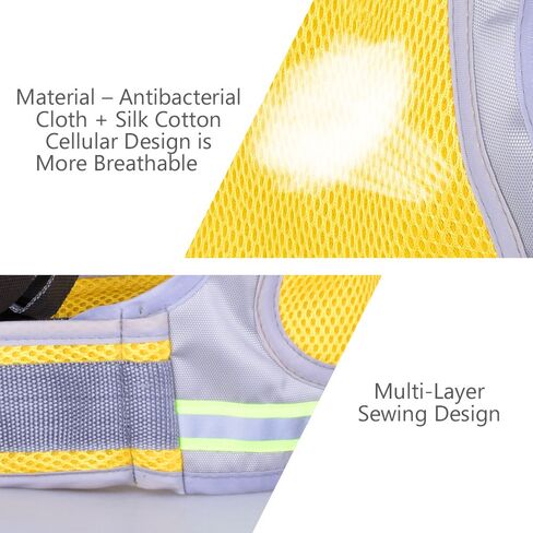 Jolik Child Motorcycle Safety Harness with 4 – in – 1 Buckle Breathable Material in Yellow in Kuwait