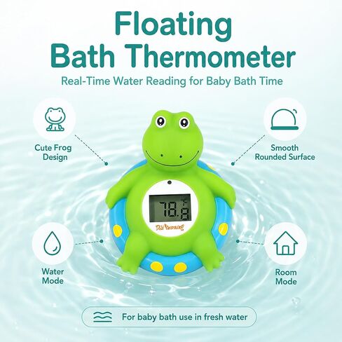 Doli Yearning Baby Bath Thermometer Baby Safety Water Thermometer for Kids | ±1℉ Accuracy; Long Battery Life; BPA-Free; Rapid Response in Kuwait