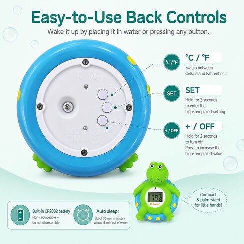 Doli Yearning Baby Bath Thermometer Baby Safety Water Thermometer for Kids | ±1℉ Accuracy; Long Battery Life; BPA-Free; Rapid Response in Kuwait