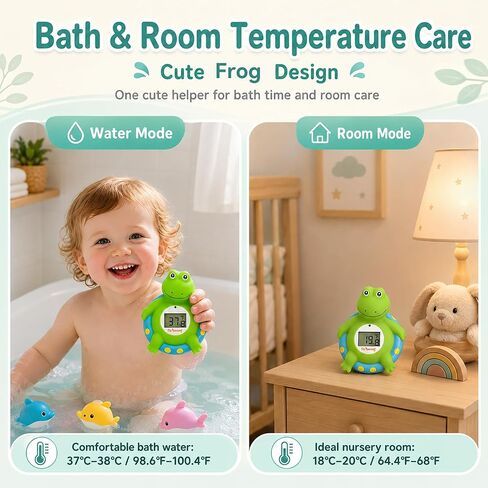 Doli Yearning Baby Bath Thermometer Baby Safety Water Thermometer for Kids | ±1℉ Accuracy; Long Battery Life; BPA-Free; Rapid Response in Kuwait