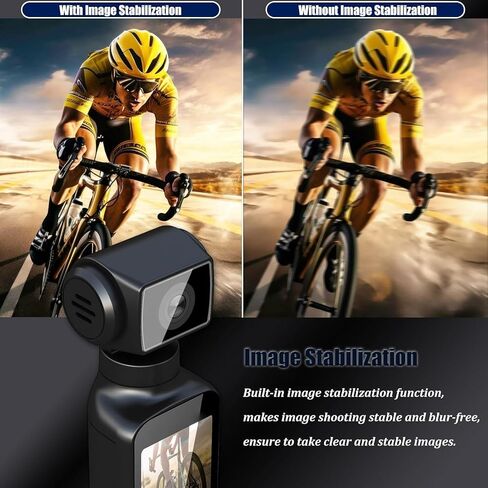 4K Pocket Body Camera with Audio & Video Recording, EIS Stabilization | 270° Rotating Len, Handheld POV Cameras with External Microphone, Vlogging Camera for Travel, Meeting, Daily Use(32GB) in Kuwait