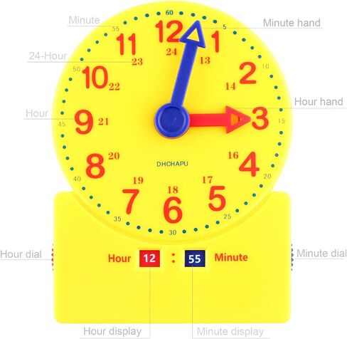 Kids Learning Clock Parent & Child Interaction Time Clock Learning Model in Kuwait