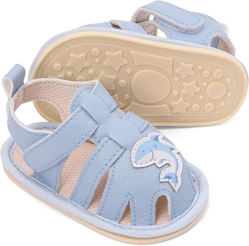 Baby Girl Boy Sandals Infant Summer Soft Sole Princess Dress Flat Newborn Anti-Slip First Walking Crib Shoes Casual Beach Sandals in Kuwait