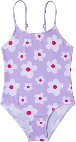 Zando Toddler Swimsuit Girl Size 2-11 Years - One Piece Cute Girls Bathing Suit Adjustable Kids Swimwear for Summer Beach in Kuwait