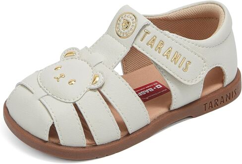 TARANIS Kids Closed Toe Sandals for Boys Girls, Toddler Fisherman Sandals with Adjustable Strap, Summer Walking Shoes for Little Kid, PU Upper Rubber Sole in Kuwait