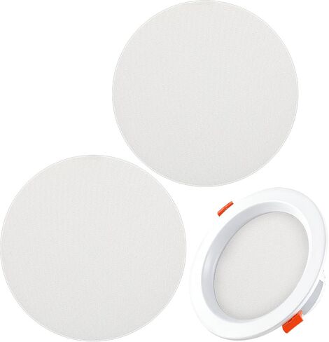 CLISPEED Light Diffuser Film 2 Pack Ceiling Light Diffuser Cover Round 7.08 in Anti-Glare Soft Lamp Shade for Nursery Bedroom Living Room 10 Stickers Included in Kuwait