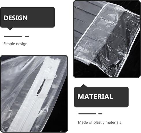 Beavorty Waterproof Zipper Mattress Cover Bag with Large Capacity, Moisture-Proof Plastic Storage Protector for Moving and Bed Protection in Living Room in Kuwait
