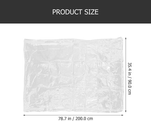 Toddmomy Waterproof Zipper Mattress Cover Bag Dustproof and Odor Resistant for Mattress Protection with Large Capacity Storage and Plastic Material for Bathroom and Living Room Use in Kuwait