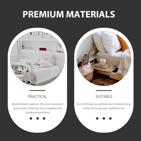 Toddmomy Waterproof Zipper Mattress Cover Bag Dustproof and Odor Resistant for Mattress Protection with Large Capacity Storage and Plastic Material for Bathroom and Living Room Use in Kuwait
