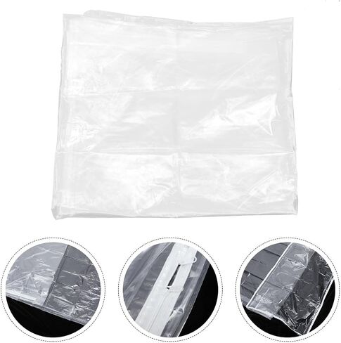 Toddmomy Waterproof Zipper Mattress Cover Bag Dustproof and Odor Resistant for Mattress Protection with Large Capacity Storage and Plastic Material for Bathroom and Living Room Use in Kuwait