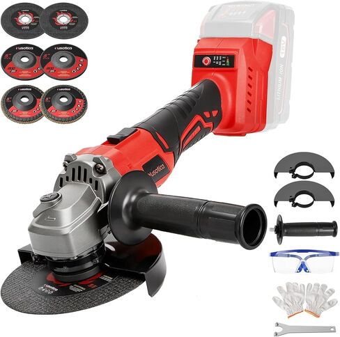 Angle Grinder Cordless for Milwaukee M18 Battery, Brushless, 4 1/2" Cordless Grinder, Variable Speed, Powerful 18V Angle Grinder Tool for Grinding Polishing Cutting (Battery Not Included) in Kuwait