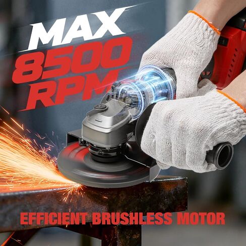 Angle Grinder Cordless for Milwaukee M18 Battery, Brushless, 4 1/2" Cordless Grinder, Variable Speed, Powerful 18V Angle Grinder Tool for Grinding Polishing Cutting (Battery Not Included) in Kuwait