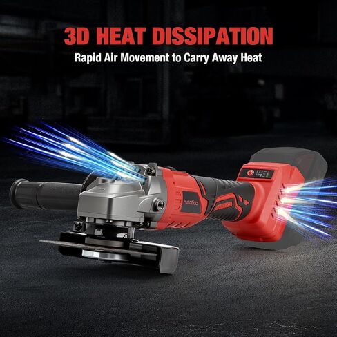 Angle Grinder Cordless for Milwaukee M18 Battery, Brushless, 4 1/2" Cordless Grinder, Variable Speed, Powerful 18V Angle Grinder Tool for Grinding Polishing Cutting (Battery Not Included) in Kuwait
