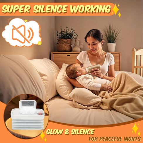 2026 New Baby Wipe Warmer and Baby Wet Wipes Dispenser | Foldable Portable Large Capacity Baby Wipes Warmer for Babies | Innovative Foldable Design | Fast and Even Heating Diaper Wipe Warmer in Kuwait