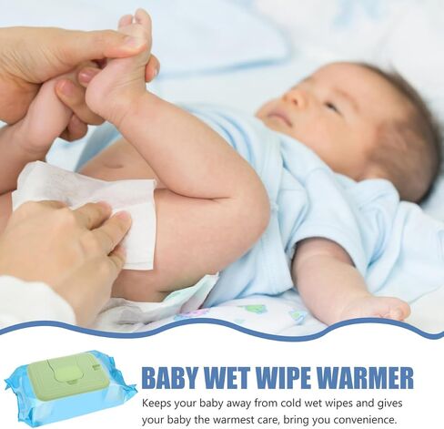 Newborn Diapers Diaper Wipe Warmers, Baby Warmer, Portable Wet Tissue Heater for Home Baby Wipes(Green) in Kuwait