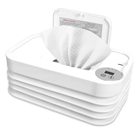 Baby Wipe Warmer, Portable Diaper Wipe Warmer, Foldable Wipe Heater and Dispenser, Wet Wipes Warmer with 3 Temperature Settings and Digital Display for Bathroom in Kuwait