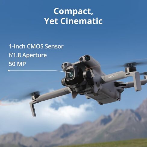 DJI Mini 5 Pro Drone Fly More Combo with RC 2 Controller Folding Drone with 4K Video, 36 Mins Flight Time, 3 Batteries Bundle with 128GB Memory, CPS 2 Year Warranty + Pilot Kit in Kuwait