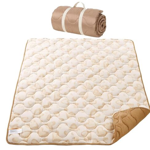 Momcozy Baby Play Mat for Floor, 50"x50" Thickened Playpen Mat, Playmate for Baby Tummy Time, Waterproof & Non-Slip, Foldable Outdoor Mat with Carrying Handle, Forest World in Kuwait