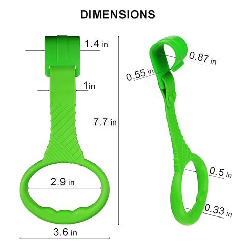 6PCS Playpen Baby Pull Up Rings - Premium Baby Handles for Play Pen Standing Up - Plastic Walking Exercises Assistant Rings for Infants Babies Toddler - Ergonomic Handles - 6 Colors in Kuwait