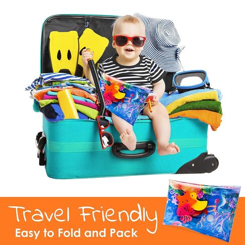 Splashin'kids Inflatable Tummy time Premium Water mat Infants and Toddlers is the Perfect Fun time Play Activity Center Your Baby's Stimulation Growth in Kuwait