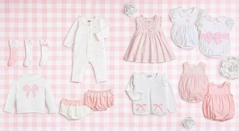 Mud Pie Baby Girl Embroidered Bow One Piece in Kuwait