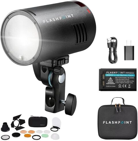 Flashpoint XPLOR 100 Pro II R2 TTL Pocket Flash (Black), with Round Head Accessory Kit in Kuwait