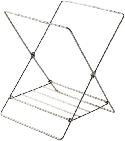 Trash Bag Holder Folding Sturdy Portable Stainless Steel Garbage Trash Bag Stand in Kuwait