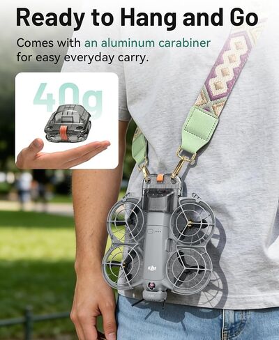 Gimbal Protector for DJI Neo 2, Portable Gimbal Cover | Only for DJI Neo 2, Gimbal Cover and Bumper Guard with Carabiner for Backpack Carrying, Hiking, Backpacking, Travel, Storage in Kuwait