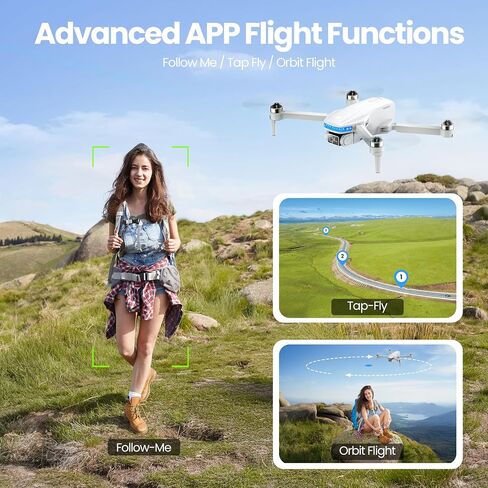PLEGBLE Drones with Camera for Adults 4K, GPS Drone, One-Key Auto Return | Brushless Motor, Under 249g, 46 Mins Flight Time, Foldable Design, Follow Me, Tap Fly, Tech Gift for Men & Beginners in Kuwait