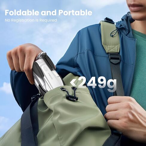 PLEGBLE Drones with Camera for Adults 4K, GPS Drone, One-Key Auto Return | Brushless Motor, Under 249g, 46 Mins Flight Time, Foldable Design, Follow Me, Tap Fly, Tech Gift for Men & Beginners in Kuwait