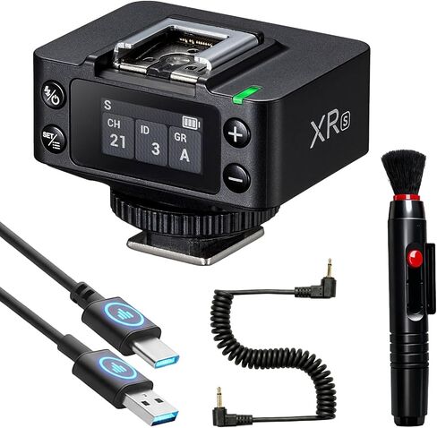 Godox XR Wireless Flash Receiver for Canon, for Nikon -Upgrade of godox X1R, 2.4G TTL HSS Trigger with Built-in Lithium Battery, Wireless Sync Remote Flash Receiver for Camera XR-C XR-N with Brush in Saudi Arabia